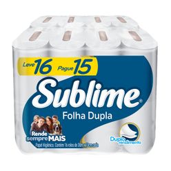 Papel Higiênico SUBLIME Folha Dupla