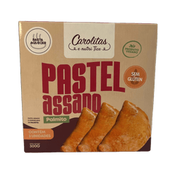 Pastel Carolitas Assado Palmito Congelado Sem Lactose,sem Glúten E Sem Soja 300g