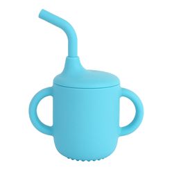Copo A\BABY Silicone  com Canudo