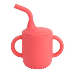 Copo A\BABY Silicone  com Canudo