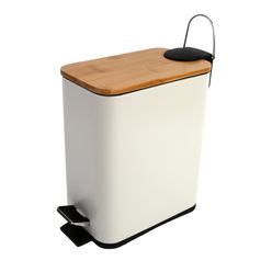 Lixeira 5L Bambu/Inox Retangular - A\CASA