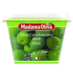 Azeitona Verde Italiana MADAMA OLIVA Castelvetrano Com Caroço 190g