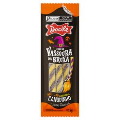 Bala DOCILE Canudinho Frutas Vermelhas Cabo da Vssoura da Bruxa 15g
