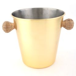 Balde Rattan Inox 22 x 21cm - A\CASA