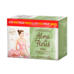 Sabonete ALMA DE FLORES com 4 Unidades 130g cada Leve Mais Pague Menos