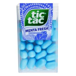 Pastilha TIC TAC Menta Fresh 14.5g