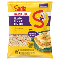 Peito de Frango SADIA na Receita Desfiado e Congelado 400g