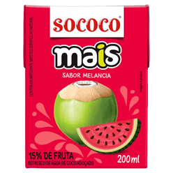 Água de Coco SOCOCO Melancia 200ml