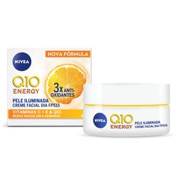 NIVEA Creme Facial Antissinais Q10 Energy Dia FPS 15 50g