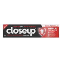 Creme Dental com flúor CLOSE UP Triple Menta Americana 70g