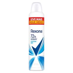 Desodorante REXONA Feminino Cotton Dry Aerosol 250ml Leve Mais Pague Menos