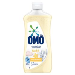 Lava Roupa Líquido Omo Roupas Finas & Delicadas Bebê Hipoalergênico 900ml