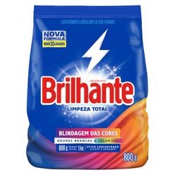 Sabão em Pó BRILHANTE Limpeza Total 800g