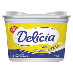 Margarina DELÍCIA Mais Cremosa Com Sal/Creme de Leite 500g