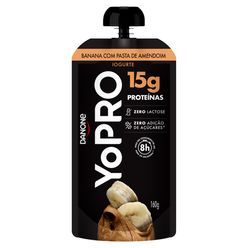 Iogurte DANONE Yopro Banana com Pasta de Amendoim Zero Lactose e Zero adição de Açucares 160g