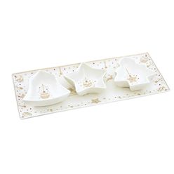 Conjunto de Petisqueira EASY LIFE CHRISTMAS LIGHTS com 4 Peças