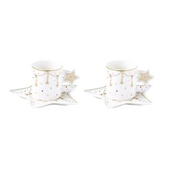 Conjunto de Xícara EASY LIFE CHRISTMAS LIGHTS 80ml com 2 Peças