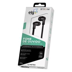 Fone de Ouvido com Fio ELG EP12BK