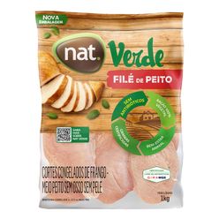 Filé de Peito de Frango NAT Verde Congelado IQF 1kg