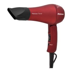 Secador de Cabelo PHILCO Travel Vermelho 1000W Bivolt
