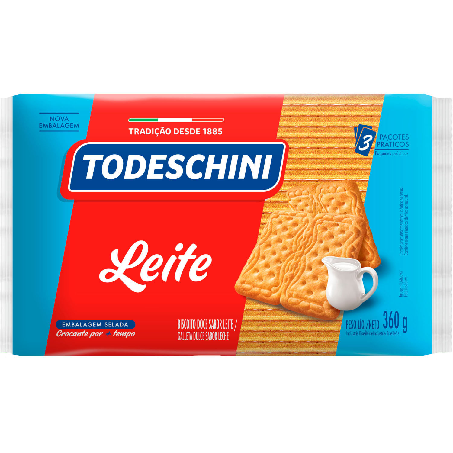 Biscoito Todeschini Água e Sal 360g - Destro