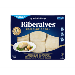 Lombo de Bacalhau RIBERALVES Com Flor de Sal Congelado 1kg