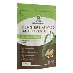 Gengibre em Pó Ativado VIVA REGENERA Raízes de Poder Vegano 60g