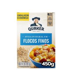 Aveia QUAKER Flocos Finos 450g Embalagem Econômica