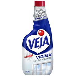 Limpa Vidros Spray VEJA Vidrex Cristal 500ml Refil