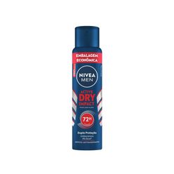 Desodorante Nivea Dry Impact Active Masculino Aerosol 200ml Embalagem Econômica