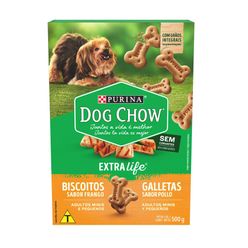 Petisco Dog Chow Para Cães Mini Biscuit Caixa 500g