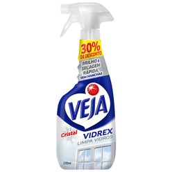 Limpa Vidros Spray VEJA Vidrex Cristal 500ml Oferta