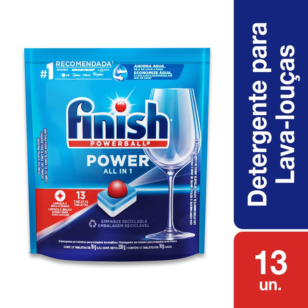 Lava-louça Finish Power Ball 211.9g - Angeloni Supermercado