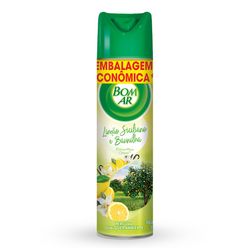 Aromatizador BOM AR Aerossol Limão Siciliano e Baunilha 360ml Embalagem Econômica