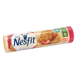 Biscoito NESFIT 100% Cereal Integral Morango & Cereais 160g