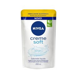 NIVEA Sabonete Líquido Refil Creme Soft 200ml