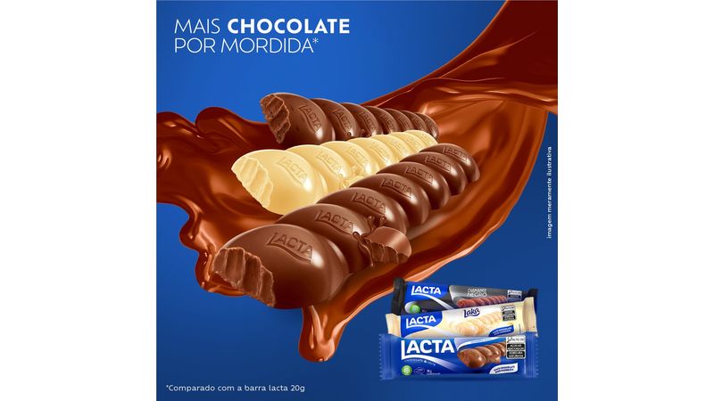 Chocolate Branco Lacta Laka Pacote 34g - Supermercado Supriforte