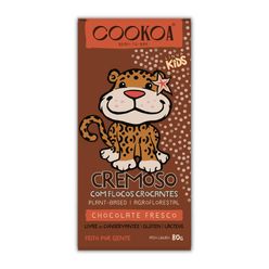 Chocolate COOKOA Kids Flocos Crocantes Sem Glúten e sem Lactose 80g