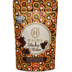 Chocolate HAOMA Sticks Bites Creme de Amorino de Avelã e Chocolate 56% Cacau Sem Açúcar 150g