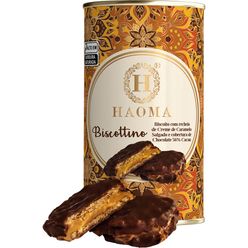 Biscoito HAOMA Biscottino Creme de Caramelo e Chocolate 56% Cacau 168g