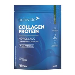 Suplemento Alimentar Puravida Collagen Protein Neutro 450g