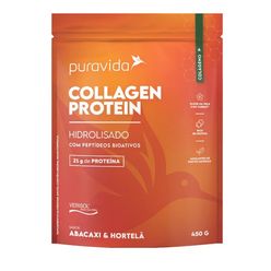 Collagen PURAVIDA Protein Abacaxi & Hortelã 450g