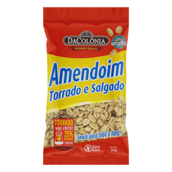 Amendoim DA COLÔNIA Torrado e Salgado Sem Glúten 320g