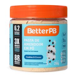 Pasta de Amendoim em pó BETTERPB Cookies & Cream 210g