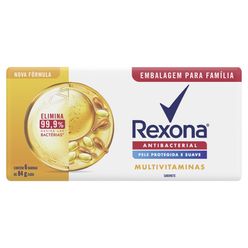 Sabonete Antibacterial REXONA Multivitaminas com 6 Unidades de 84g cada Embalagem Familiar