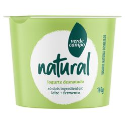 Iogurte VERDE CAMPO Natural Desnatado 140g