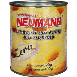 Abacaxi NEUMANN em Calda Rodelas Zero Adiçao de Açúcares 400g