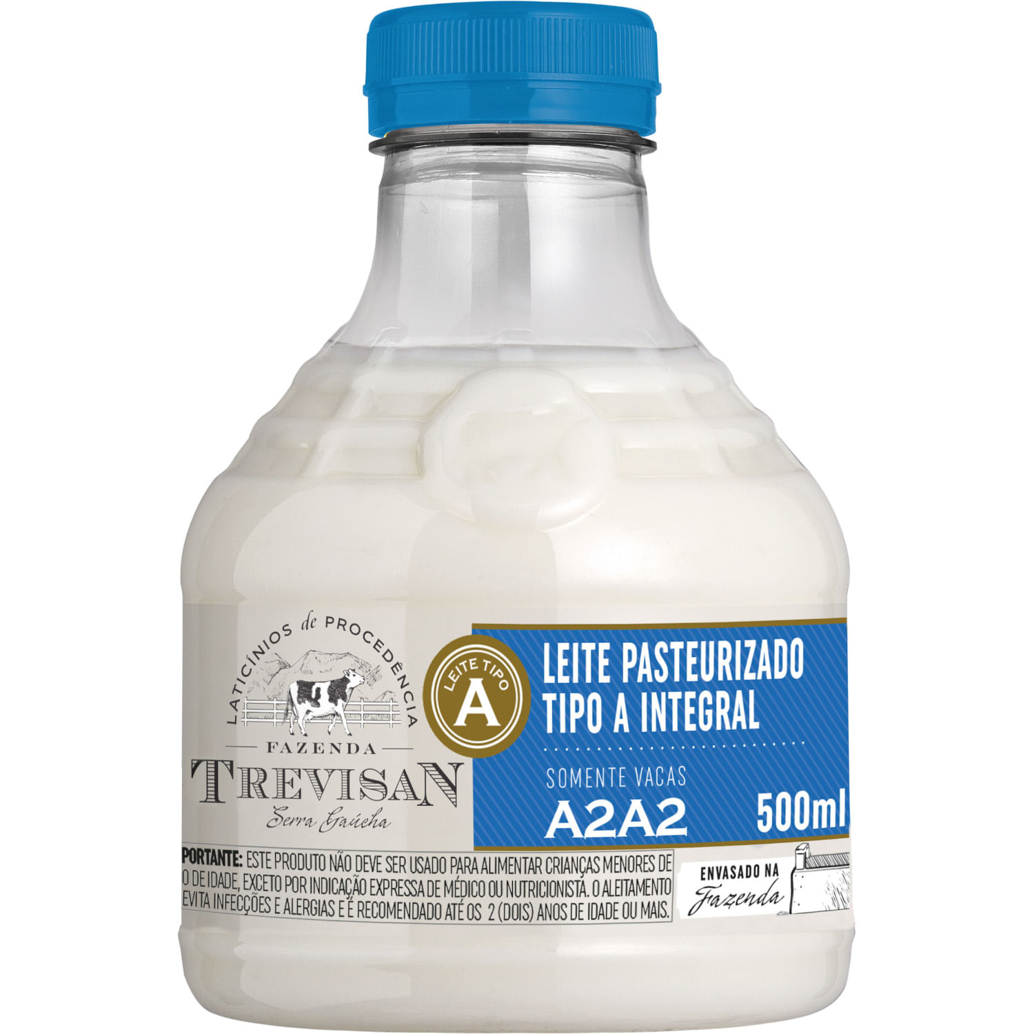 Leite Pasteurizado Tipo A Integral Trevisan 500ml