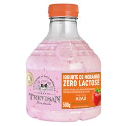 Iogurte FAZENDA TREVISAN Morango Leite Tipo A Zero Lactose 500g