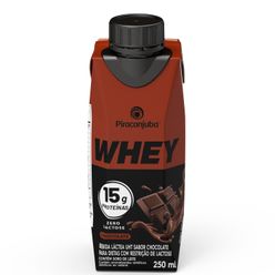 Bebida Láctea UHT PIRACANJUBA Whey Chocolate Zero Lactose 250ml